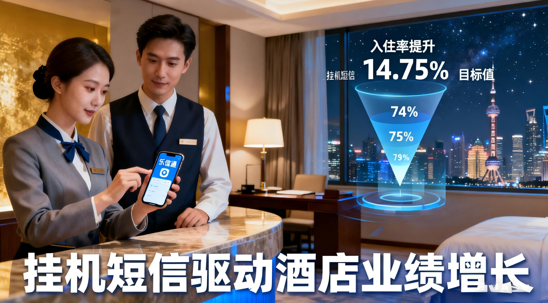 案例分享：借力“乐信通”挂机短信，某连锁酒店实现入住率提升15%